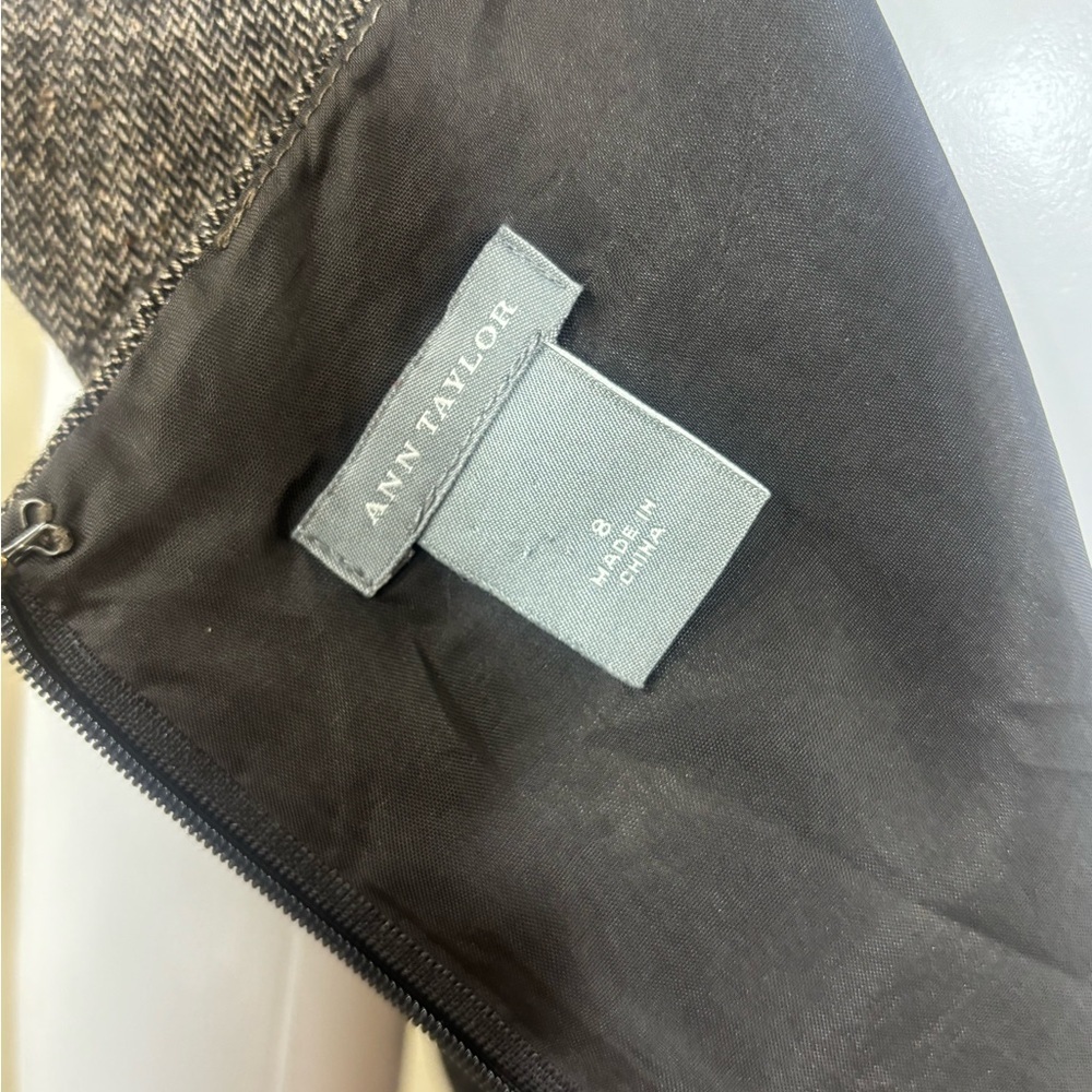 Ann Taylor Brown Tweed Sheath Dress - Picture 4 of 5